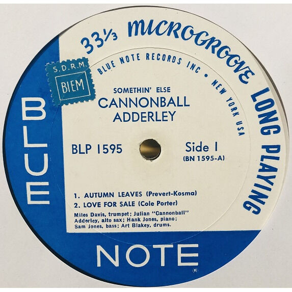  Cannonball Adderley  -  somethin' else 
