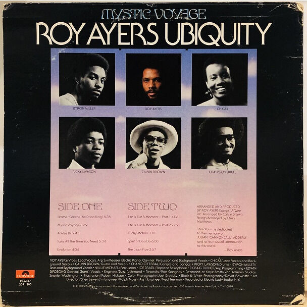 洋楽 Roy ayers mystic voyage US Roy Ayers Ubiquity mystic voyage , 33T en vente sur SofaRecords