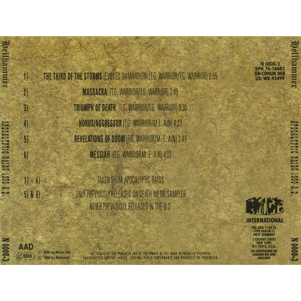  Hellhammer  -  apocalyptic raids 1990 a.d. 