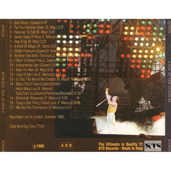  QUEEN  -  a day at the stadium 