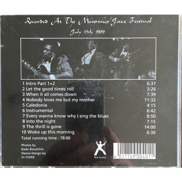  B.B. KING  -  let the good times roll - at the montreux jazz festival 1989 