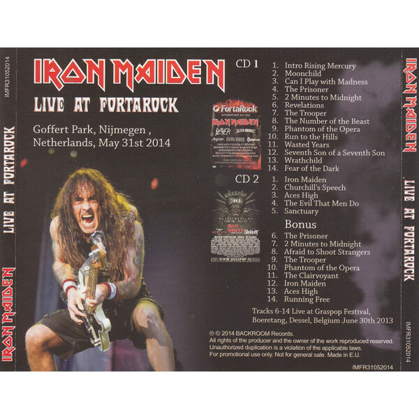  IRON MAIDEN  -  live at fortarock 