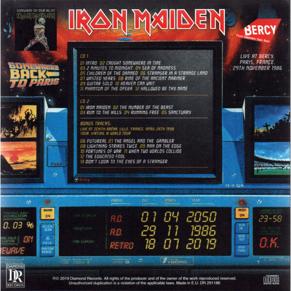  IRON MAIDEN  -  somewhere back to paris 