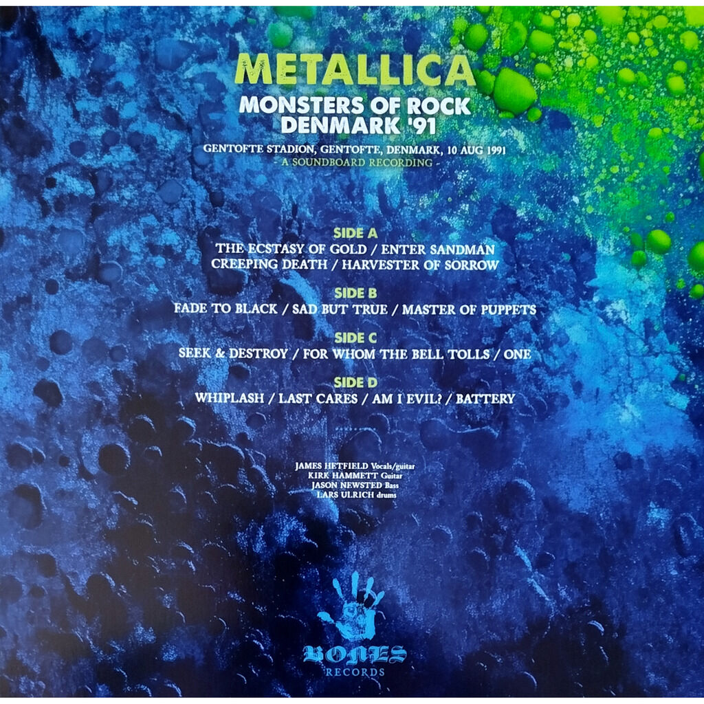  Metallica  -  monsters of rock denmark '91-swirl vinyl 