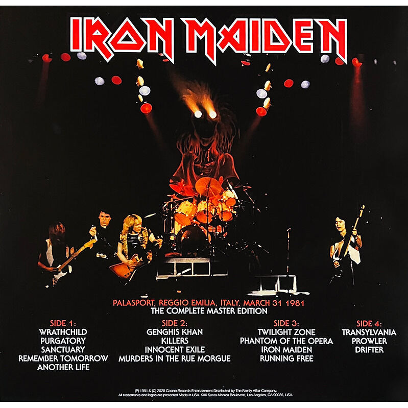  Iron Maiden  -  hatred that burns in the night ! -red marbled vinyl 