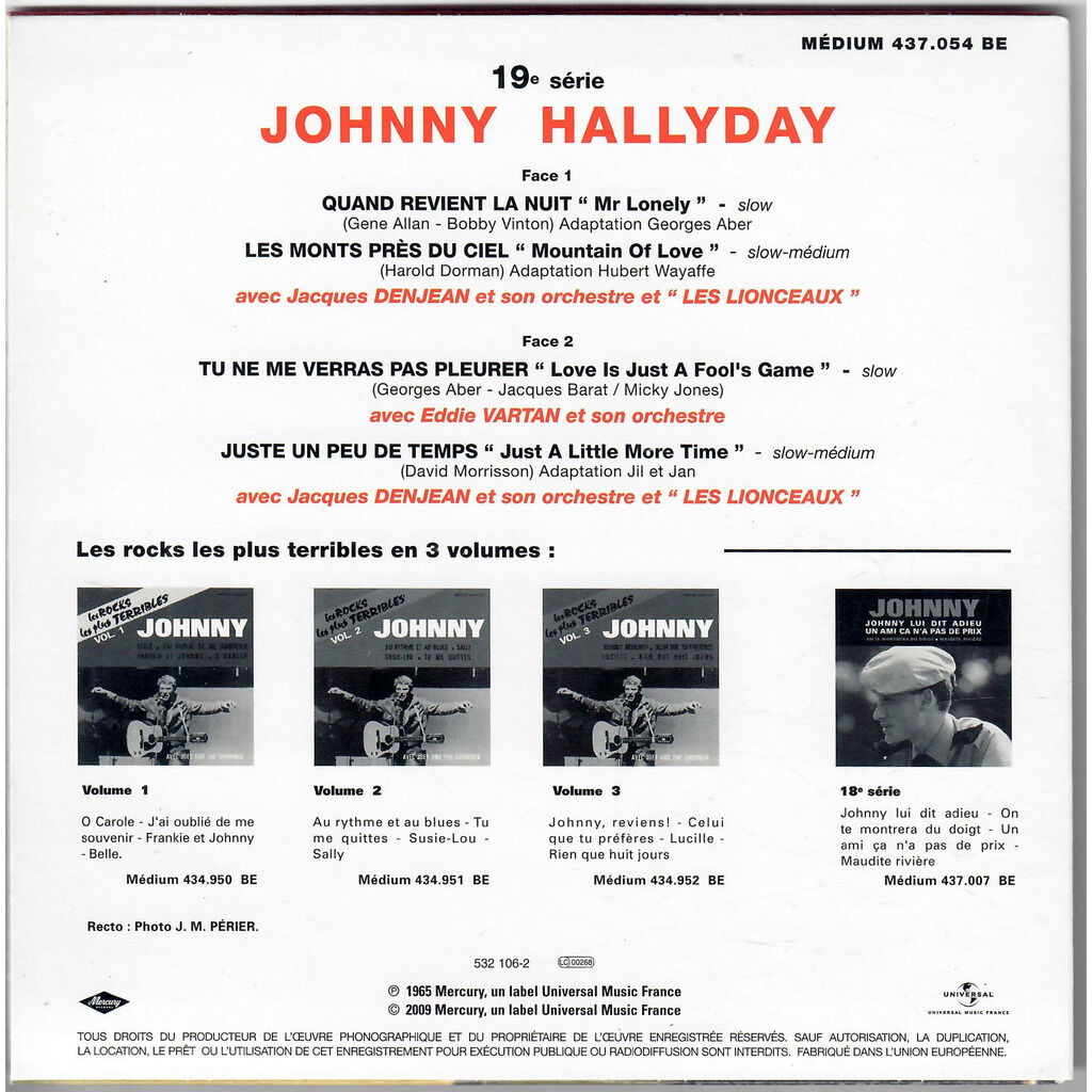  Johnny Hallyday  -  quand revient la nuit 