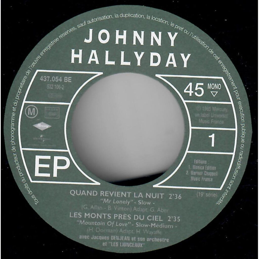  Johnny Hallyday  -  quand revient la nuit 