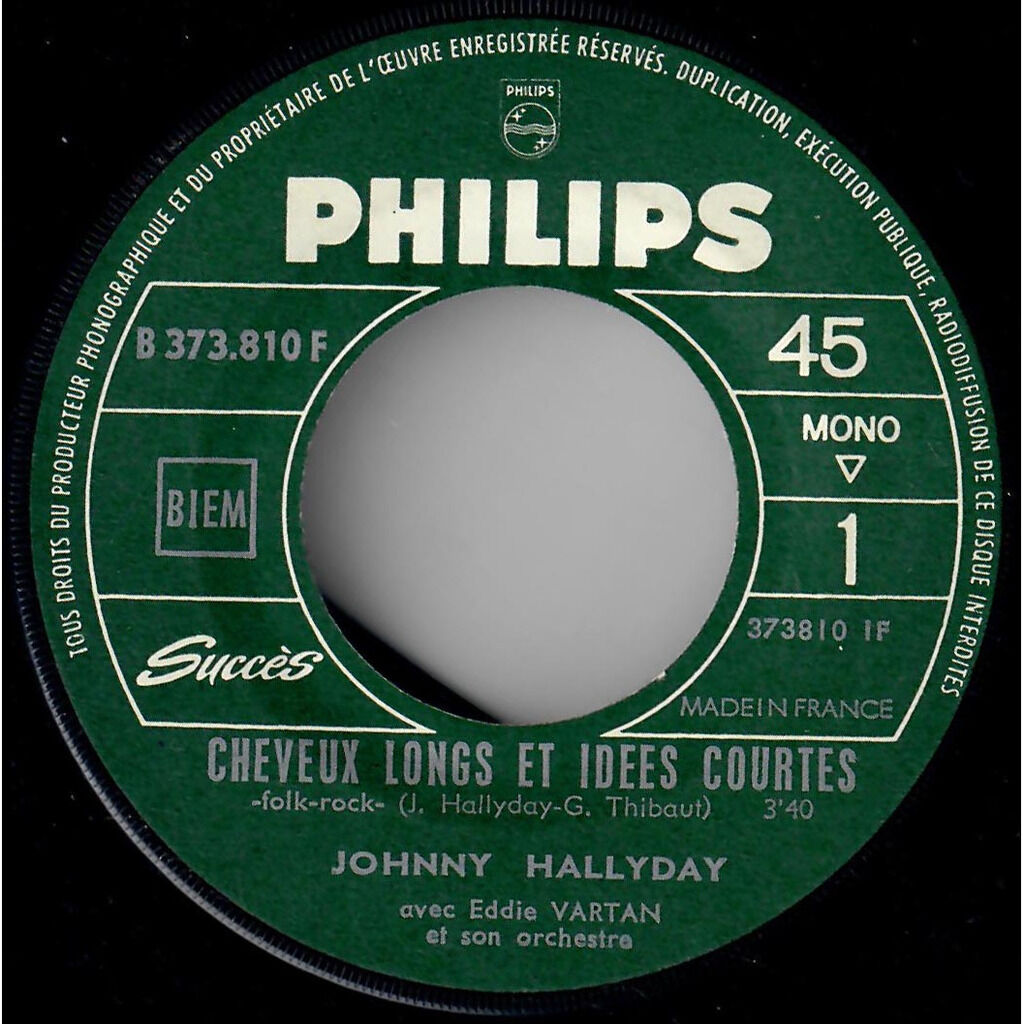  Johnny Hallyday  -  cheveux longs et idées courtes 