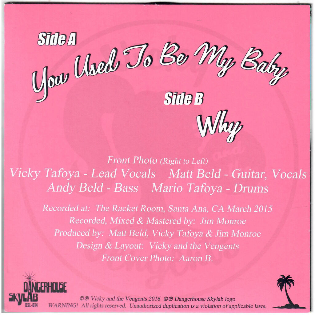  Vicky And The Vengents  -  you used to be my baby 