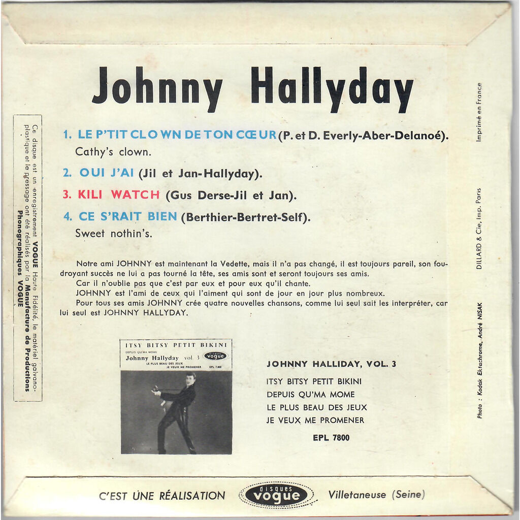  Johnny Hallyday  -  kili watch 
