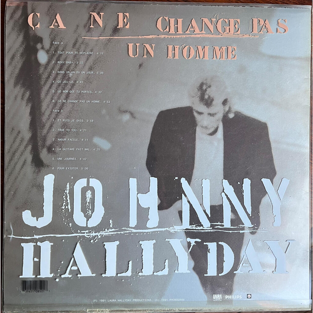  Johnny Hallyday  -  ça ne change pas un homme 