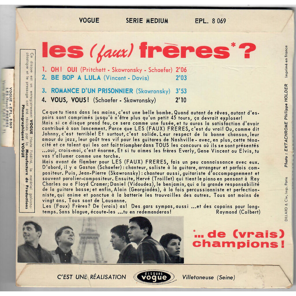  Les 'Faux' Frères  -  oh! oui 