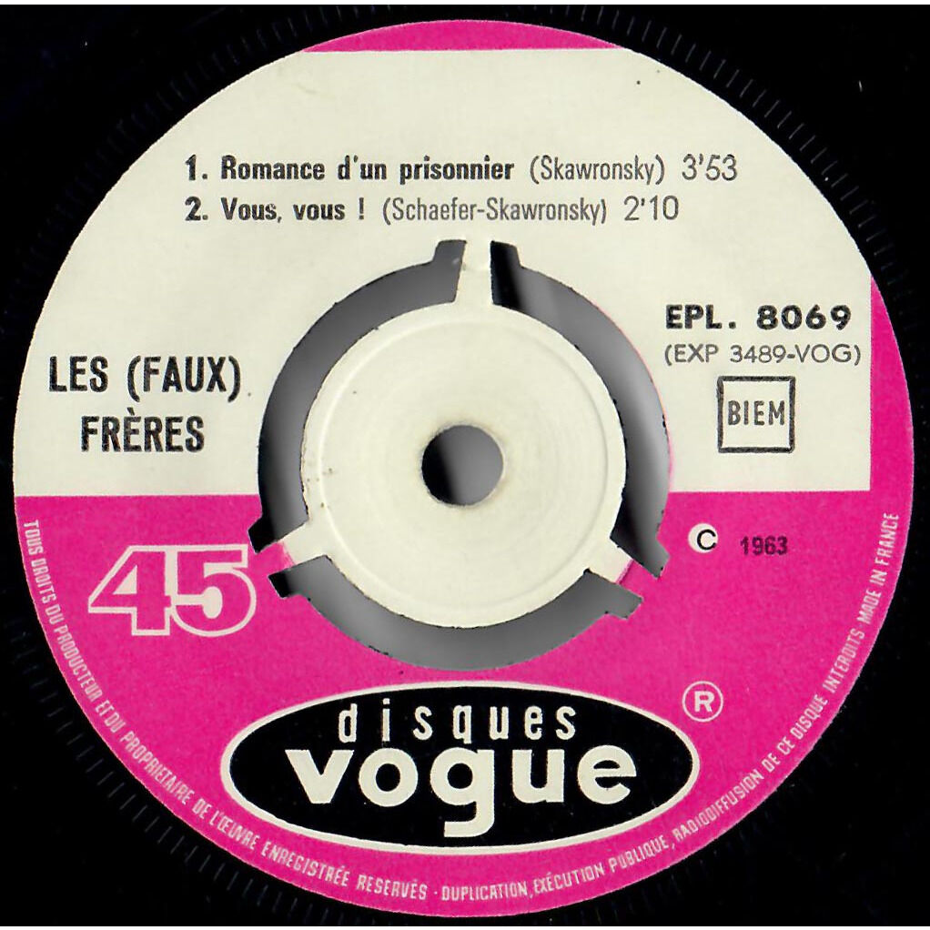  Les 'Faux' Frères  -  oh! oui 