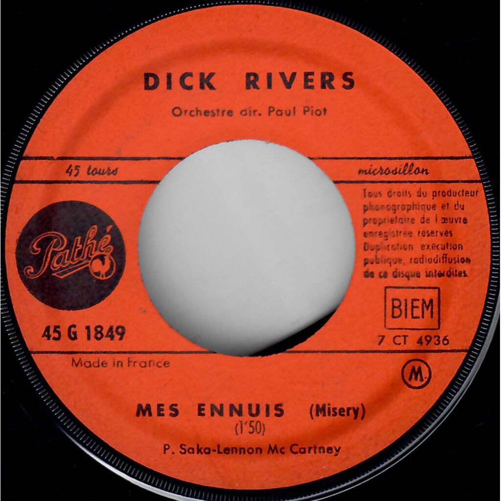  Dick Rivers  -  laisse parler ton cœur / mes ennuis 