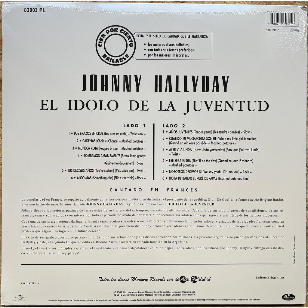  Johnny Hallyday  -  el idolo de la juventud 