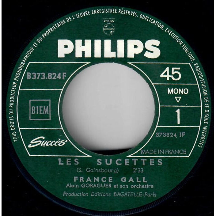  France Gall  -  les sucettes 