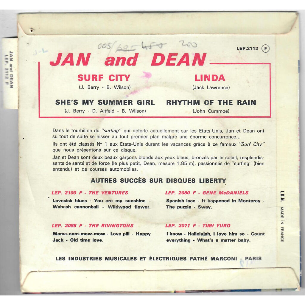  Jan & Dean  -  surf city 