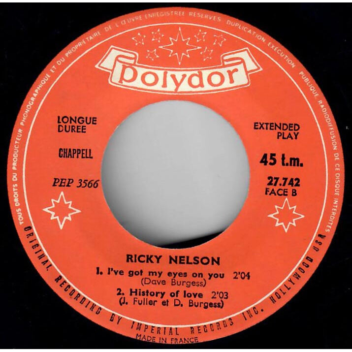  Ricky Nelson (2)  -  version originale de : l'idole des jeunes 