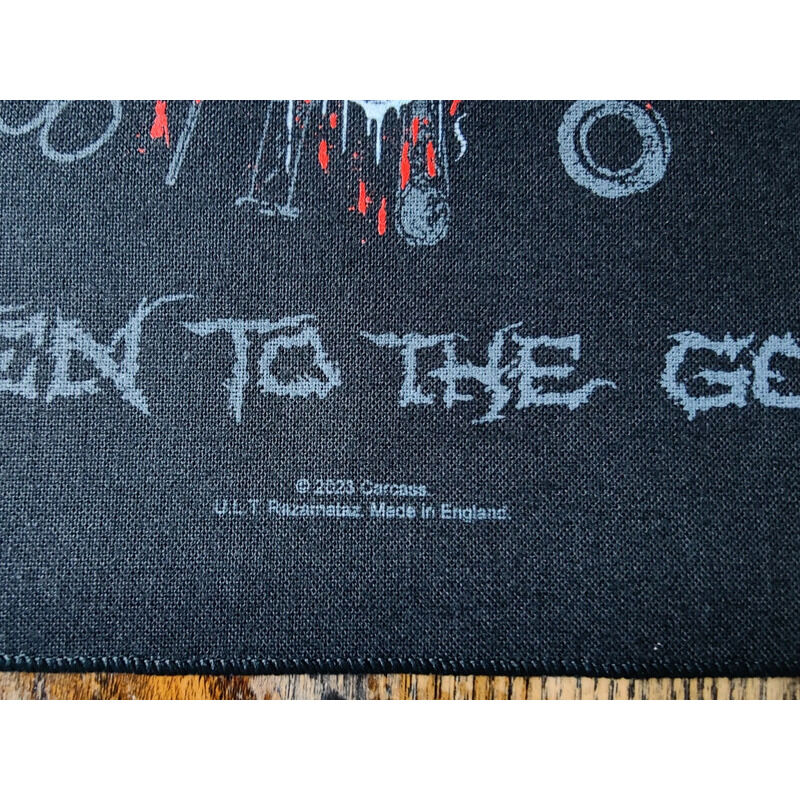  carcass  -  rotten to the gore official 2023 back patch 