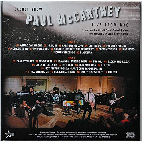  PAUL MCCARTNEY  -  live from nyc 