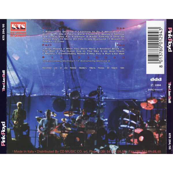 PINK FLOYD  -  the live bell 