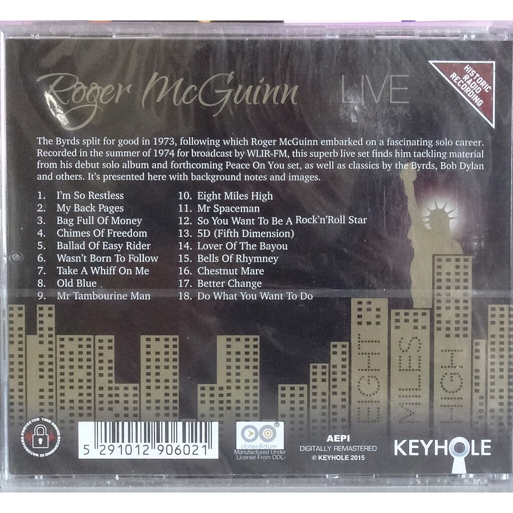  ROGER MCGUINN  -  live in new york - eight miles high 