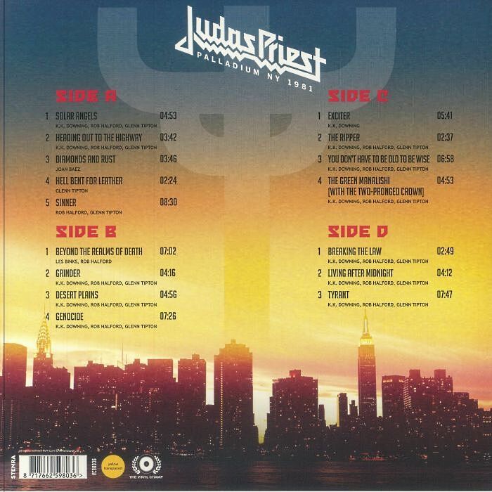  Judas Priest  -  palladium, ny 1981 