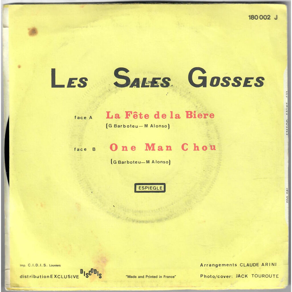  Les Sales Gosses (2)  -  la fête de la bière / one man chou 