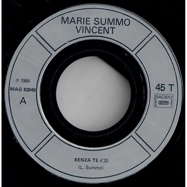  Marie Summo / Vincent D-Gloria  -  senza te 