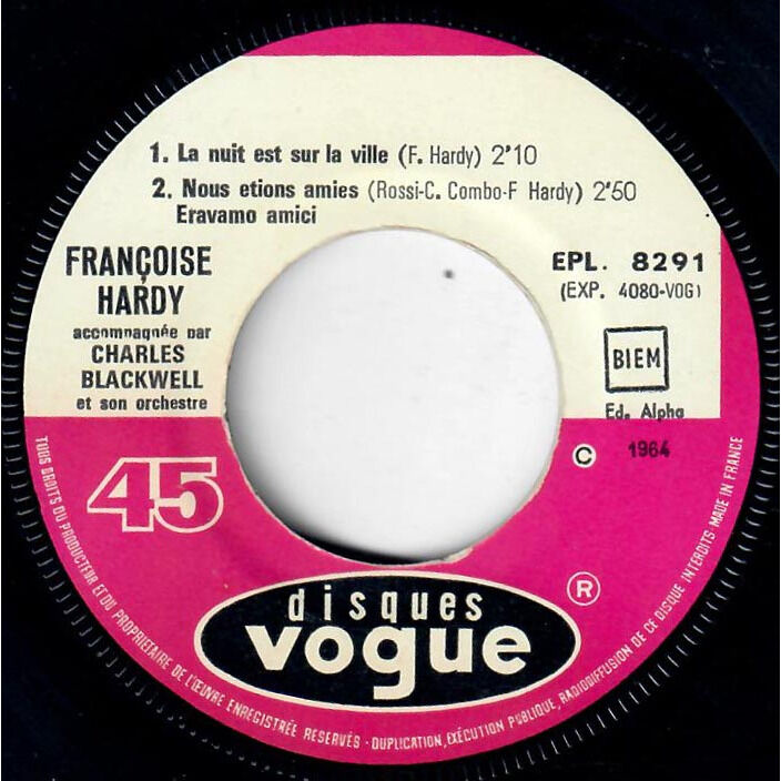  Françoise Hardy  -  je veux qu'il revienne 