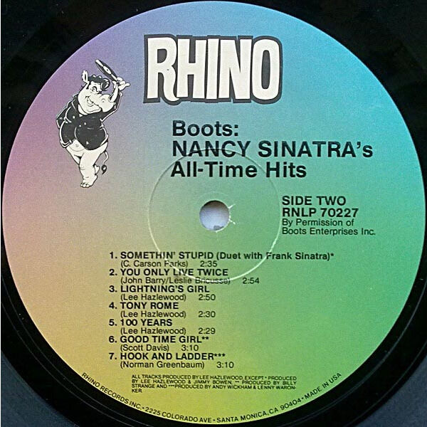  Nancy Sinatra  -  boots: nancy sinatra's all-time hits 