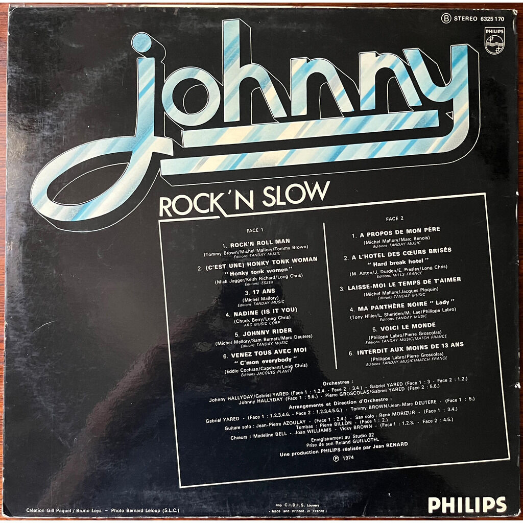  Johnny Hallyday  -  rock'n slow 