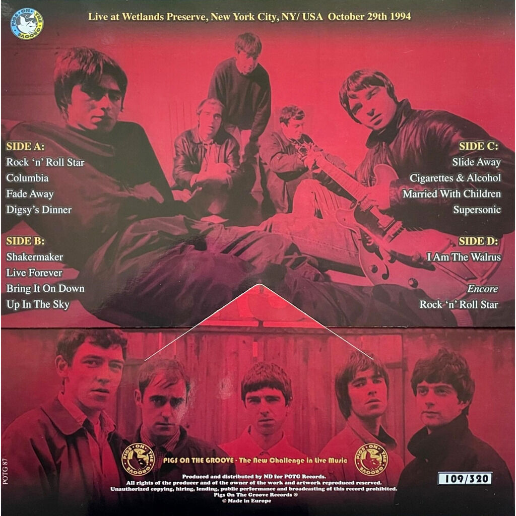  Oasis  -  wetlands preserve -pink & yellow vinyl + cd 