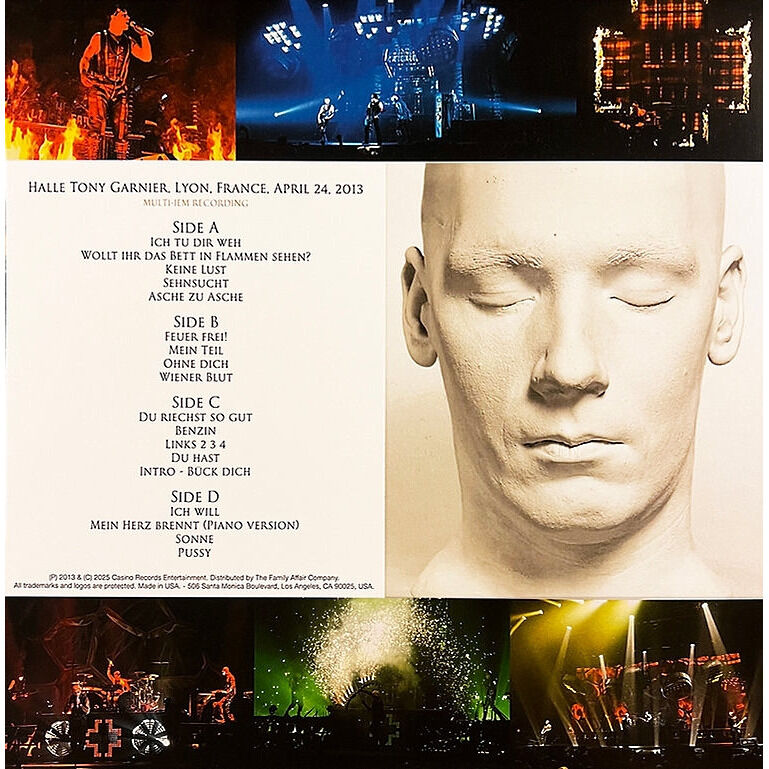  Rammstein  -  lyon 2013 -yellow vinyl 