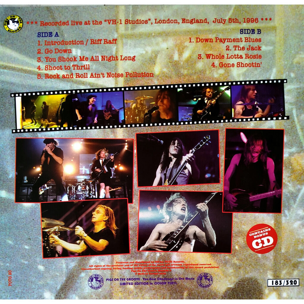  AC/DC  -  london thrills -blue vinyl 