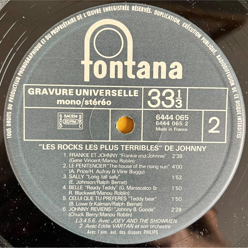  Johnny Hallyday  -  'les rocks les plus terribles' de johnny 