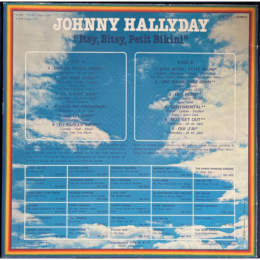  Johnny Hallyday  -  itsy bitsy petit bikini 