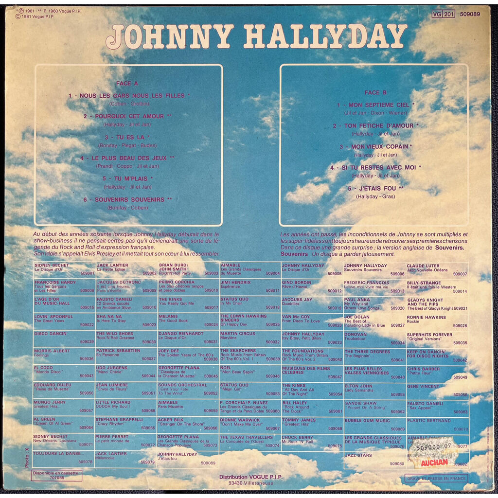  Johnny Hallyday  -  j'étais fou 