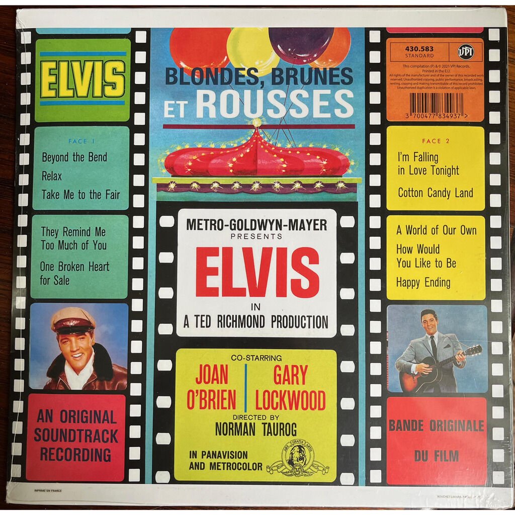  Elvis Presley  -  blondes brunes et rousses 