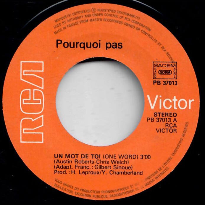  Pourquoi Pas (3)  -  un mot de toi 