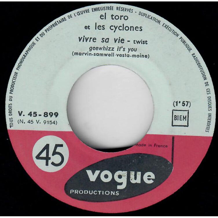  El Toro Et Les Cyclones  -  oncle john / vivre sa vie 