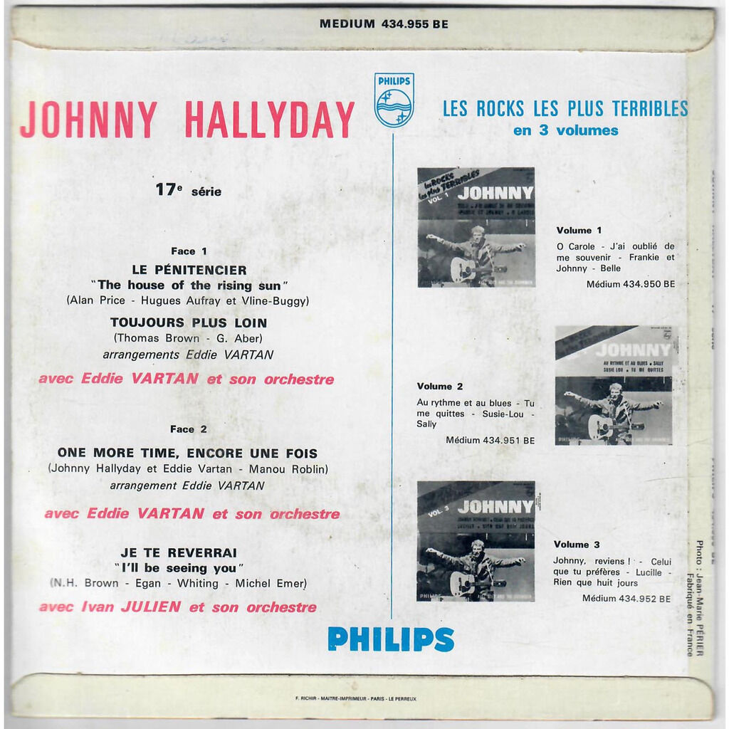  Johnny Hallyday  -  le pénitencier 