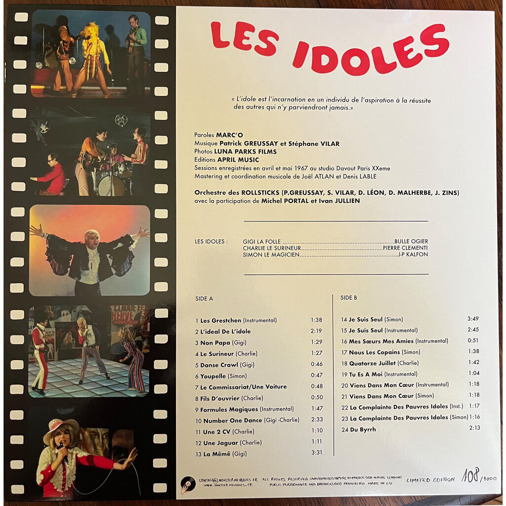  Marc' O Musique : Patrick Greussay Et Stéphane Vilar  -  les idoles 