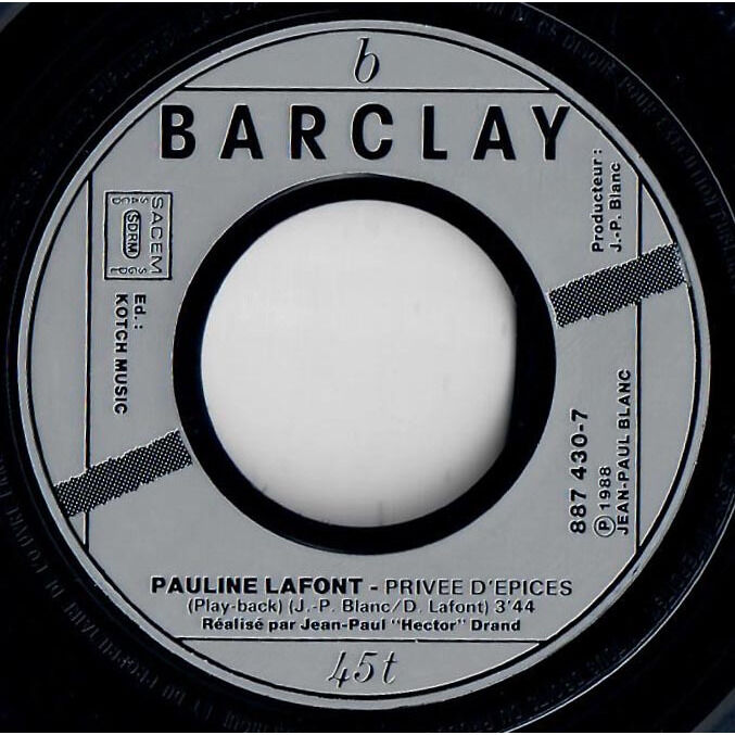  Pauline Lafont  -  privée d'épices 
