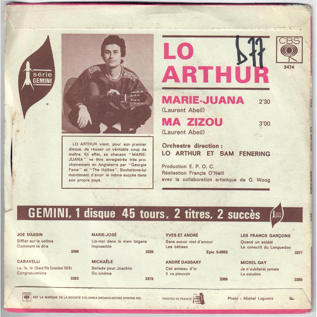  Lo Arthur  -  marie-juana / ma zizou 