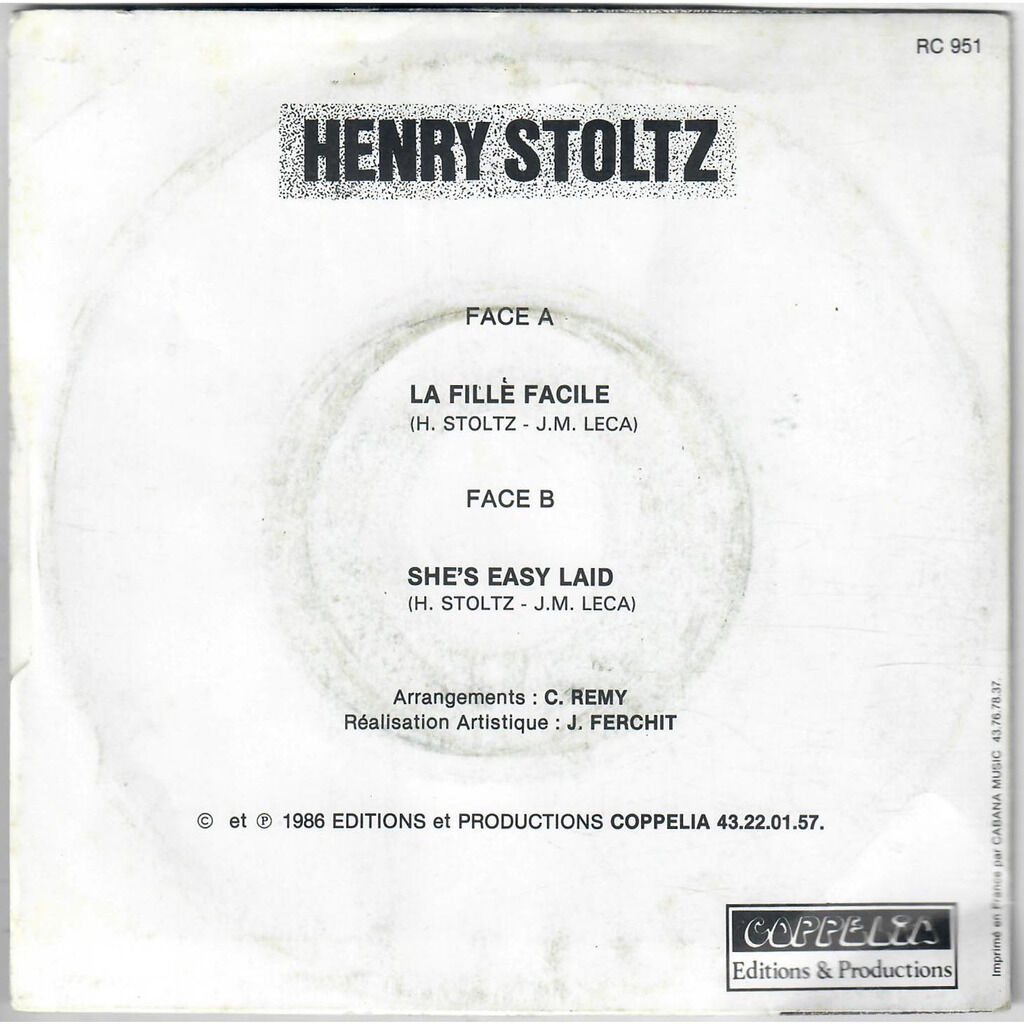  Henry Stoltz  -  la fille facile 