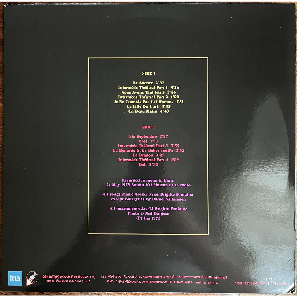  Areski - Brigitte Fontaine  -  théâtre musical 