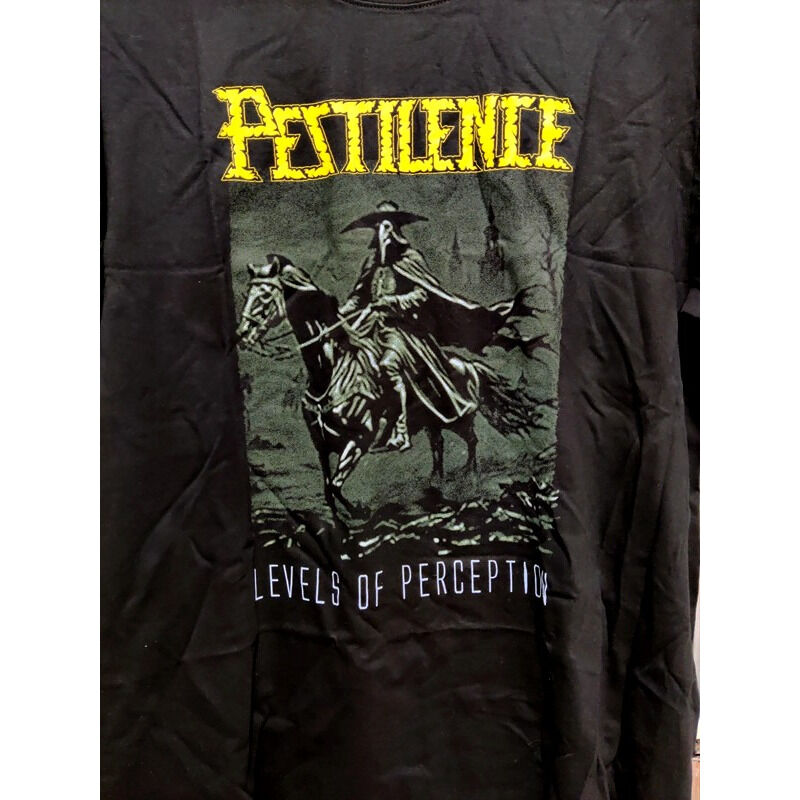  pestilence  -  levels of perception (xl size) official t-shirt 2024 