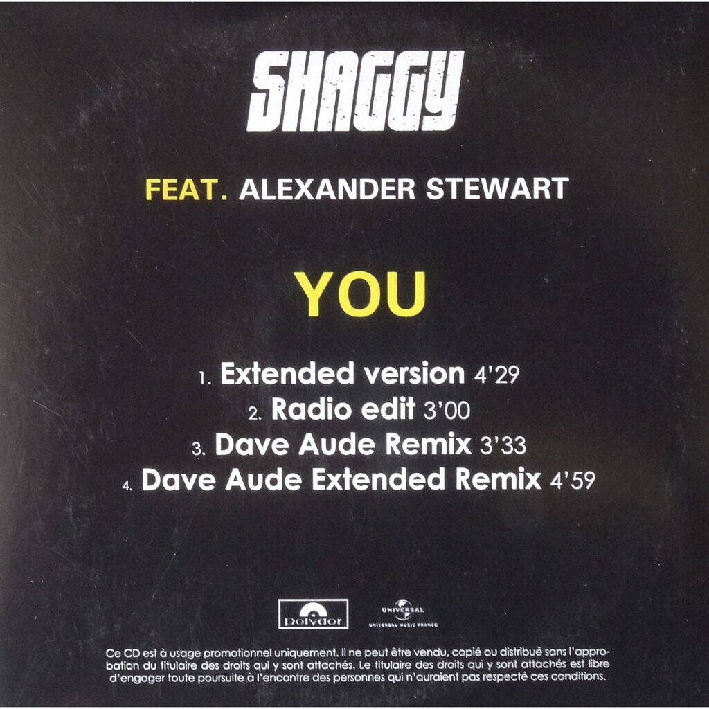  SHAGGY ALEXANDER STEWART (5)  -  you 