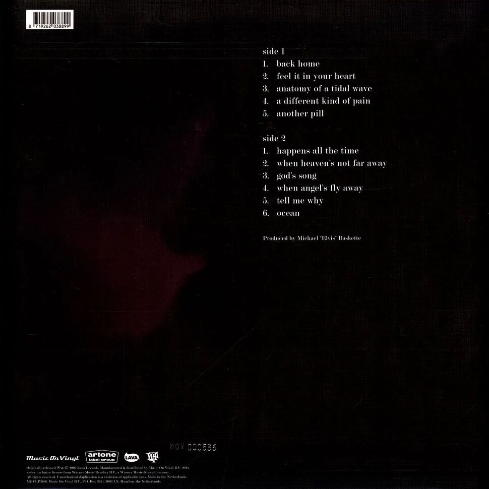  Cold  -  a different kind of pain -silver vinyl 